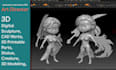 do 3d model for printing, character modeling, 3d sculpting