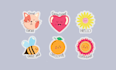 design custom motivational stickers, funny and cute stickers