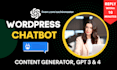 integrate chatgpt openai and ai chatbot into your wordpress