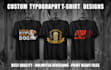 create professional t shirt typography design