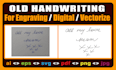 create digital signature or vectorize signature autograph and vector handwriting