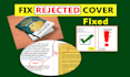 fix error manuscript, cover, format, reformat, resize, modify, edit book cover