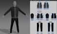 make 3d clothing mockup for brand, games in MD, zbrush