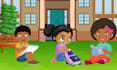 do children book illustration and cover page