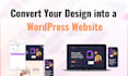 convert figma to wordpress PSD to wordpress xd to wordpress using elementor pro
