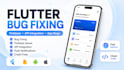 fix flutter bugs, errors, crashes, firebase API integration