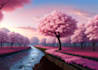 create a beautiful digital landscape  ai art