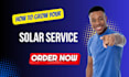 build solar website solar appointment website landing page leads funnel