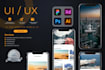 design stunning mobile app UI UX design using figma, xd