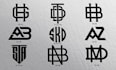 design clean initial letter, monogram logo intersect each other