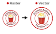 high quality vector tracing logo and image