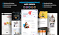 design unique website landing page ui ux design using figma, xd, sketch
