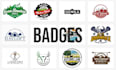 design stunning badge, patch, sticker, label, logo designs