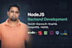 develop nodejs nestjs expressjs backend API with graphql postgresql mysql