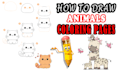 create how to draw animals coloring pages