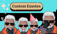 draw cute chibi emotes for twitch and discord emoji
