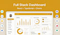 create full stack dashboard with react typescript charts realtime data