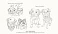 create a custom pet portrait in fine line art, jpg png svg