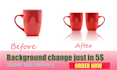 remove product background creating shadow reflection