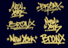 make graffiti tag with spray paint textures for your logo