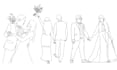 draw custom black and white hand drawn line art illustration