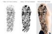 create professional custom tattoo design, tattoo sleeve