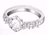 do jewelry design sketch and technical drawing