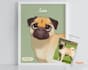 hand drawn disney cartoon from  your pet photo