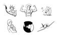 create illustrations for logo and t shirt