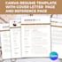 design custom resume CV design using canva