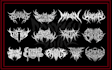 create a death metal band logo