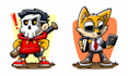 create cartoon mascot character design
