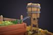 create stylized 3d game environments, handpainted game art