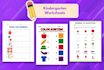 do attractive kindergarten worksheets for kids