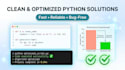 fix python errors, debug code, and solve programming problems fast