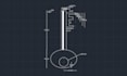 draft autocad 2d shapes, engineering drawing, technical and mechanical drawings