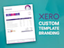design xero custom invoice template
