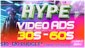 create 30 seconds impressive hype short video ads