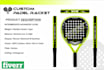padel racket design as per your requirements