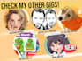 draw you pets to become cute cartoon pet portrait