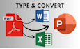 convert PDF to powerpoint and word and vise versa