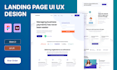 do website UX design in figma, landing page ui ux design, UI UX design