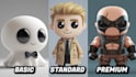 design 3d cute cartoon character modeling for mascot, printing, animation, game