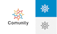 design education, community, school, writing or small business logo