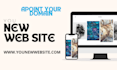 point your domain to google and canva sites