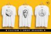 do creative custom minimalist t shirt design