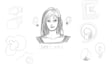digitally illustrate a sketch of your oc