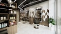 design a 3d interior decor for beauty salon, barber shop, clinic, spa, store