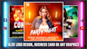 create animated motion graphics flyer for event, party, product or any