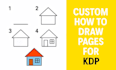design 100 pages how to draw for your amazon KDP